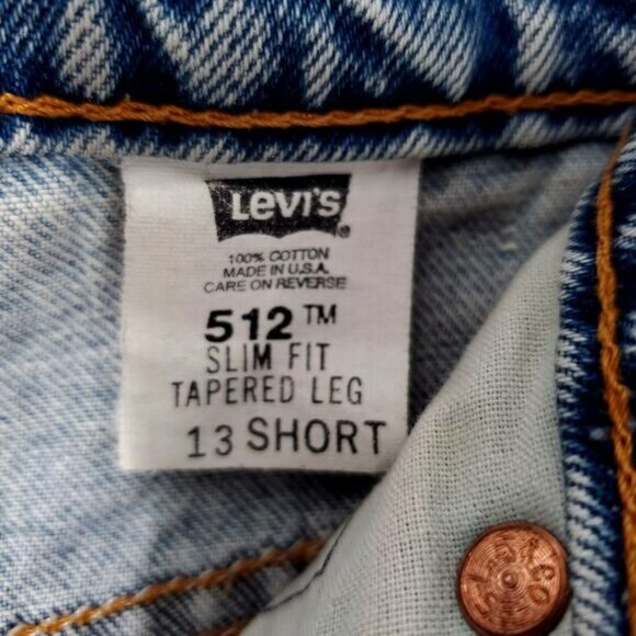 Levi's‎ 512 Women's Light Blue Vintage Jeans Size 13 Short Slim Fit Tapered leg - Picture 3 of 4